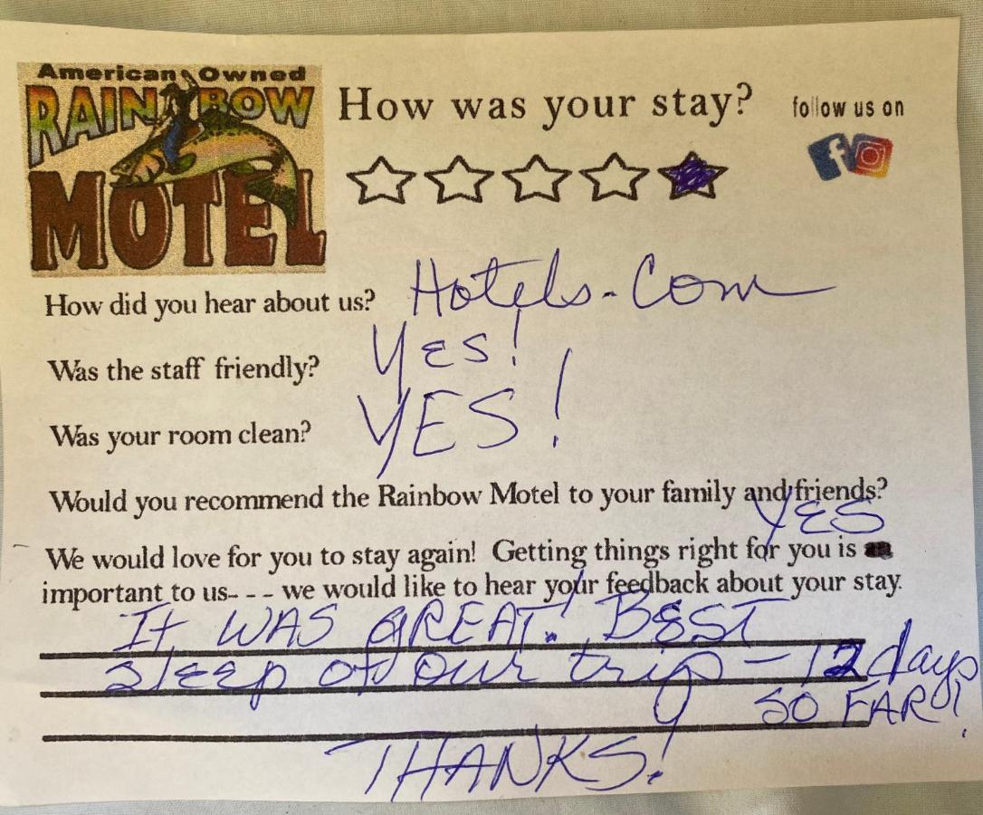 Rainbow Motel Термополіс Екстер'єр фото